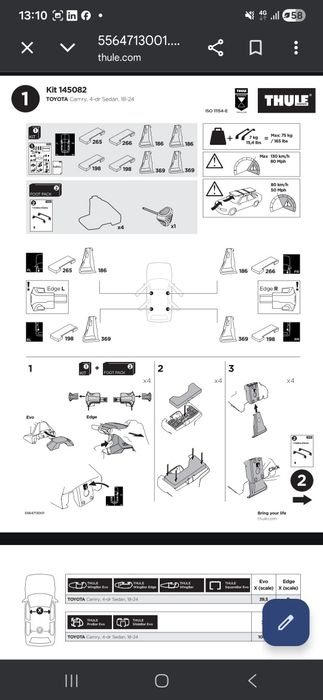 Vand Kit-uri Thule 753,754