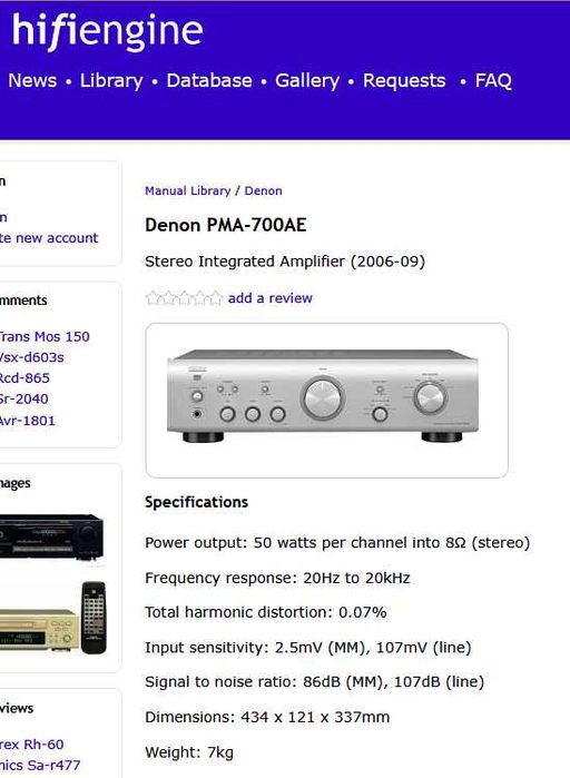 DENON PMA-700AE  amplificator Hi-Fi