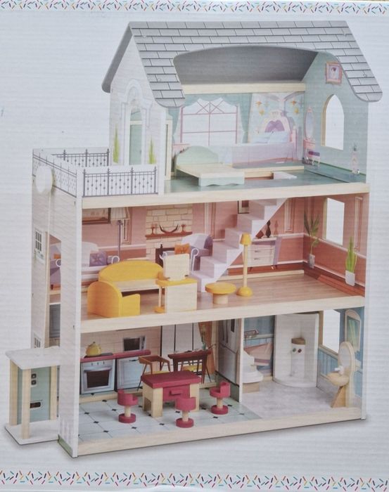 CASUTA pentru papusi din lemn, SIGILATA!