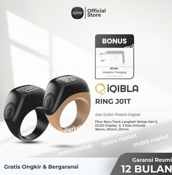 Zikr Ring Jood Lite Smart Tasbeh | Elektron Zikr Uzuk | iQibla
