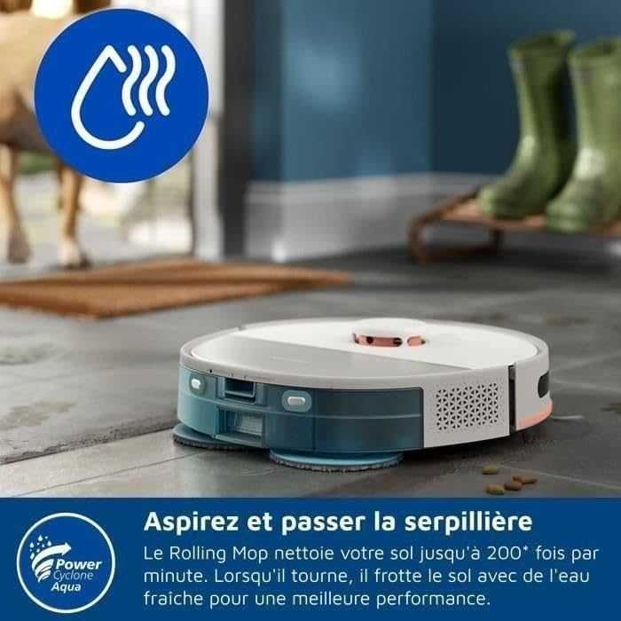 Нова Прахосмукачка Робот с Моп Philips XU5100/20 Homerun 5000 Aqua, 2 години Гаранция, Сухо и Мокро Почистване