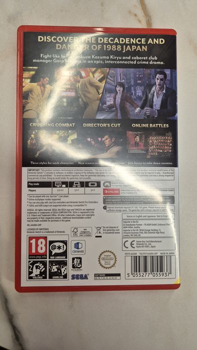 Yakuza 0 Director's Cut - Switch 2