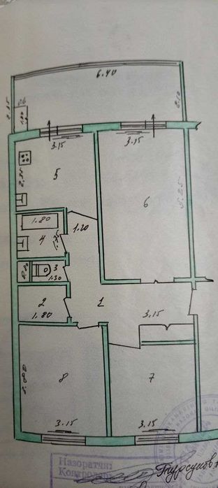 Продается 3-комнатная квартира 3/4/5, Тузель-3