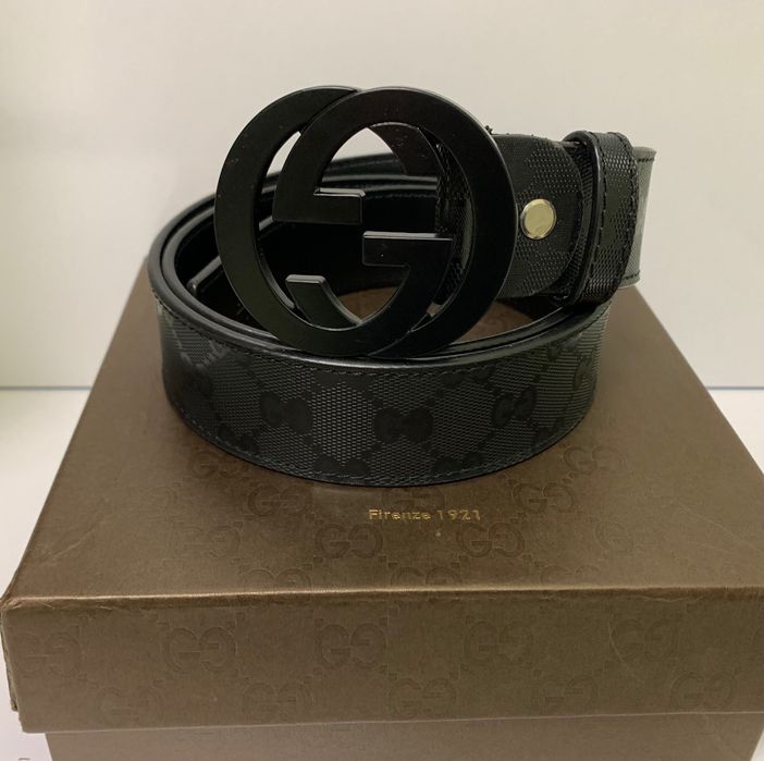 Нови кожени колани с кутия Gucci с дължина 110 и 120см