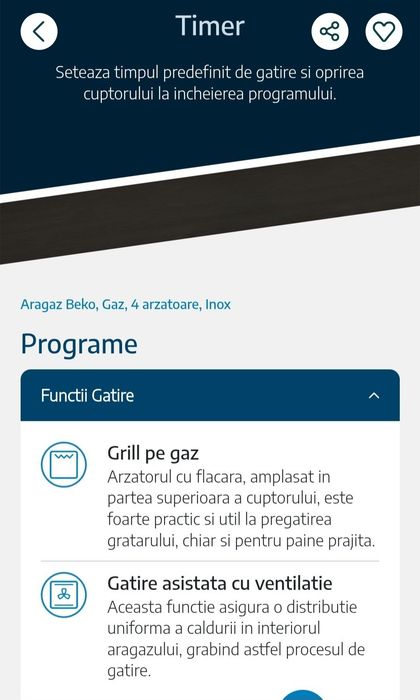 Aragaz Beko cu grill și rotisor