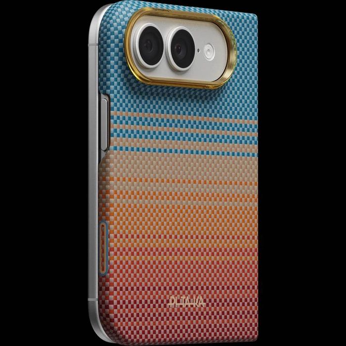 Карбонов Калъф с MagSafe Pitaka Edge Case Over the Horizon 2.0 за iPhone Duo – Sunset