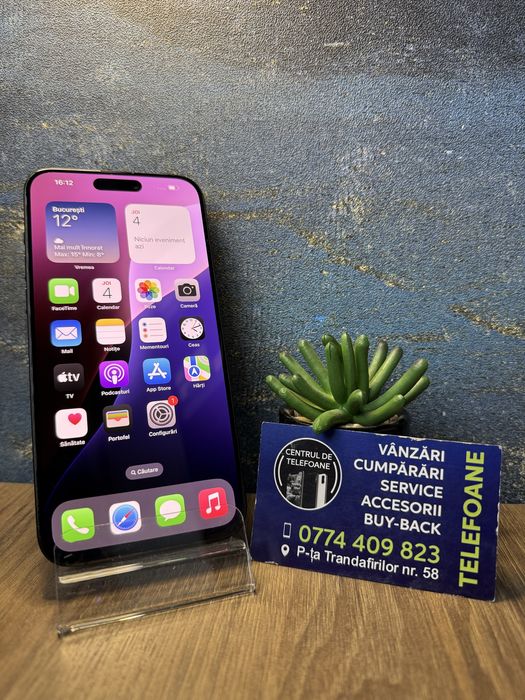 Iphone 15 Pro Max/256Gb/Garantie 2Ani Centrul de Telefoane/Rate