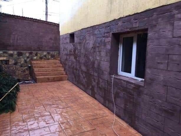 Beton amprentat și vertical