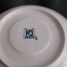 Ретро сервиз за кафе, видински костен порцелан, маркиран