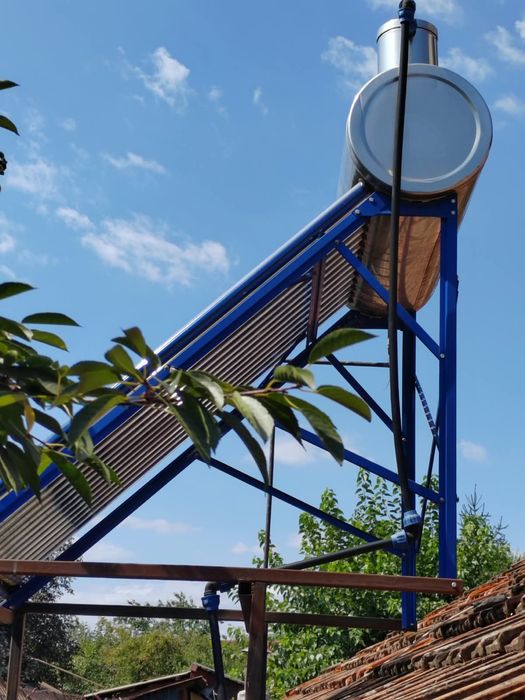 Panou solar Reecomer pt apa calda, otel, 15 tuburi, presurizat, 125 l