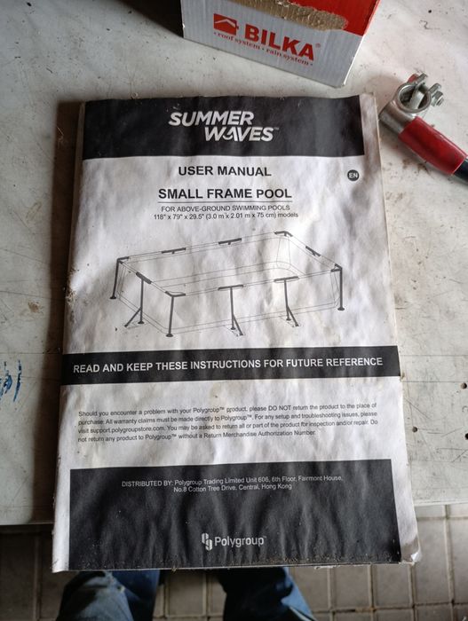 Vand piscina 4.57x2.13x84