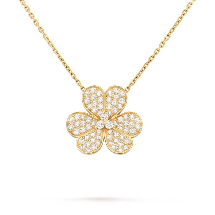 Дамско Колие на Van Cleef Arpels VCA Gold Frivole pendant, large model