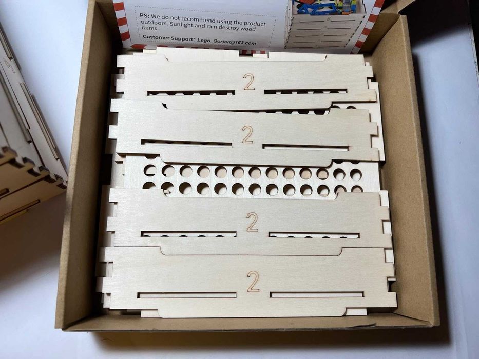Кутия за сортиране на блокчета Lego с 4 тави за любители на Lego