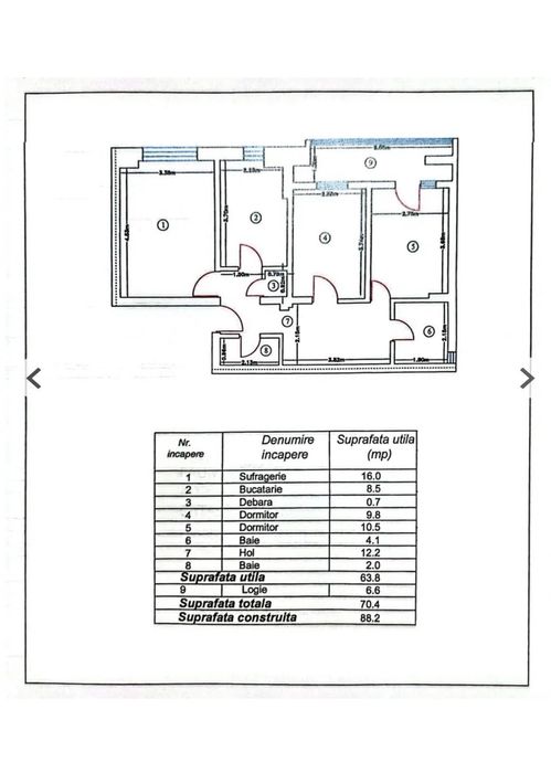 Apartament 3 camere