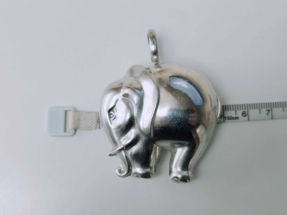 Ornament craciun argint sterling 925 elefant , Pandantiv