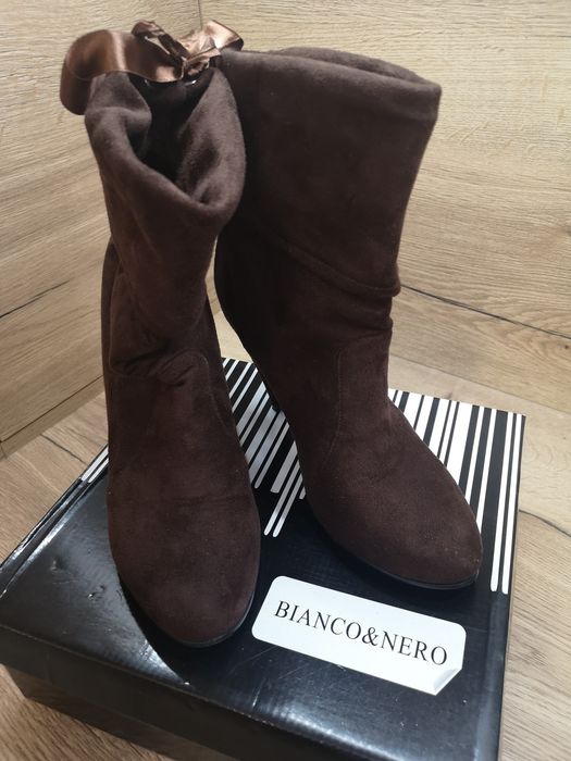 Дамски обувки велур Bianco&Nero