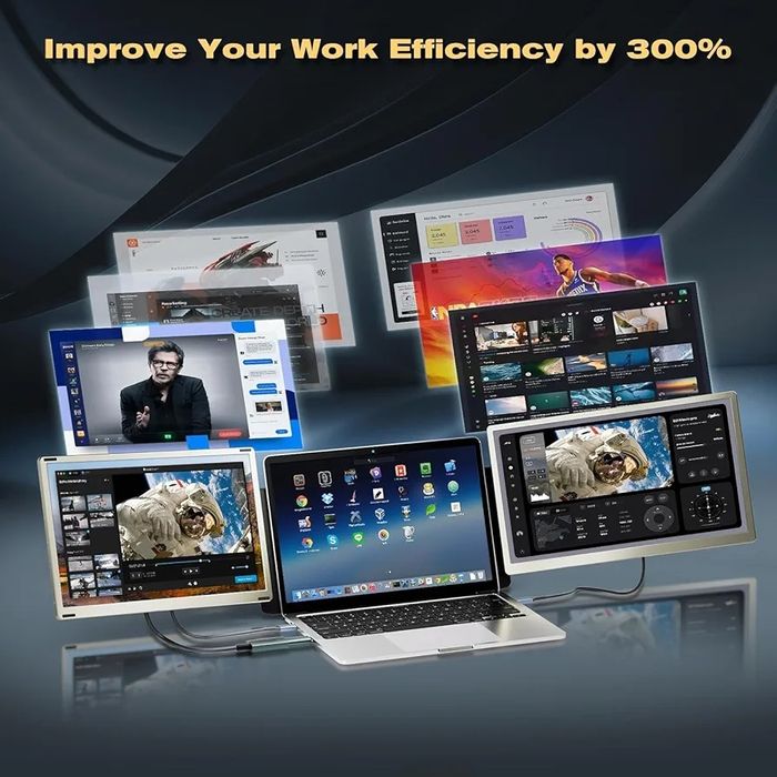 Extensie ecran laptop Teamgee S6 de 15,6 inch Full HD •NOU CU FOLIE•