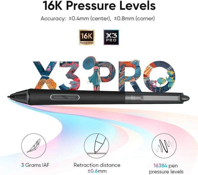 Tableta grafica XP-PEN Artist 14 Pro Gen 2, 16K X3 Pro, 1920 x 1200