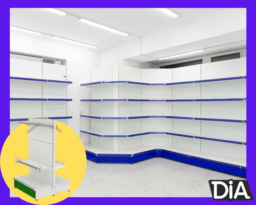 Мetall stellajlar, savdo tokcha, стеллаж для магазина