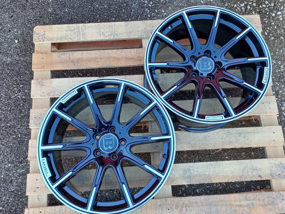 19 Mercedes Brabus 8.5j et38 9.5j et48 Ml Cl E S C Gl Black Polish 4ma