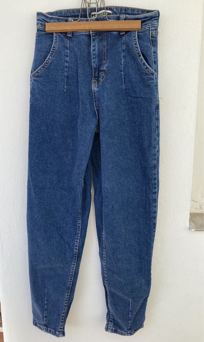 Blugi mom albastru W28