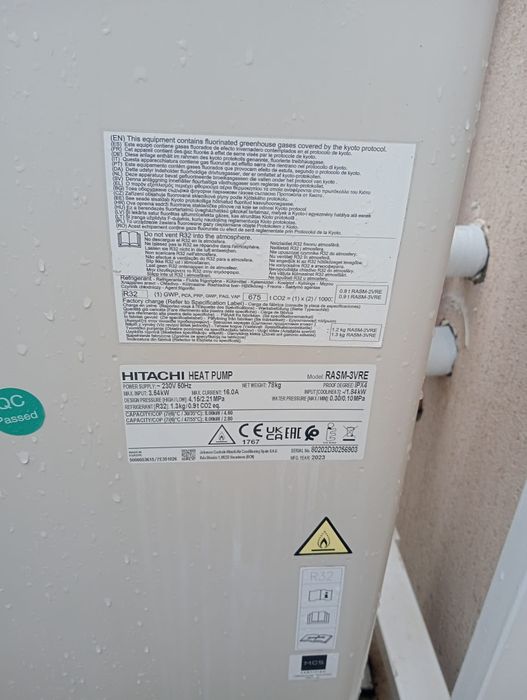 Pompa caldura combi Hitachi yutaki 8kw combisplit