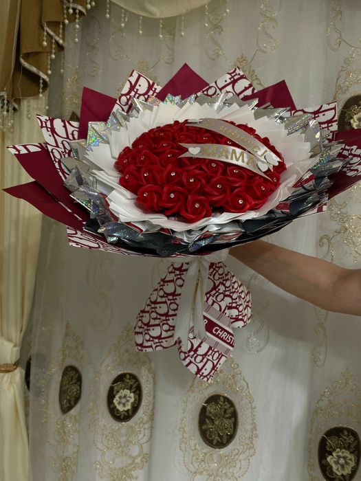 Buchete trandafiri din sapun