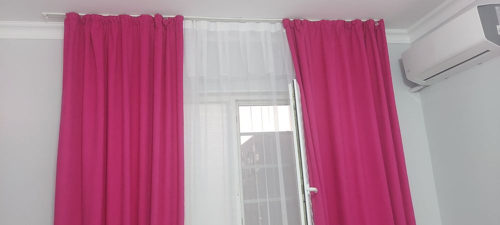 Шторы Питек в нормальном состоянии