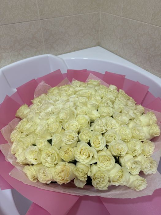 Букет 101 роз свежая