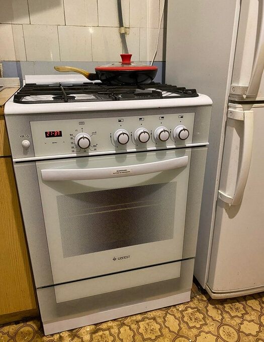 Gefest (современная модернизированная газовая плита) Цвет : белый