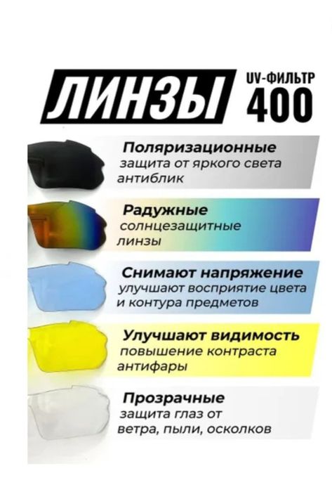 Солнцезащитные очки со сменными стёклами