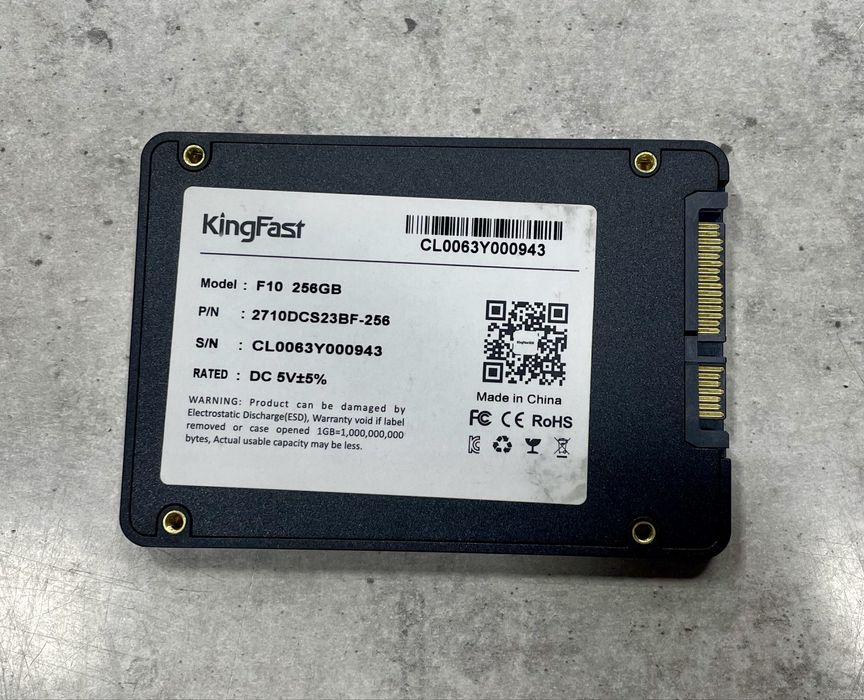 Ssd накопитель Kingfast 256gb sata