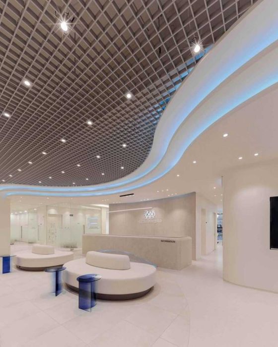 Потолки грильято от производителя, реечные, армстронг, дизайнерские