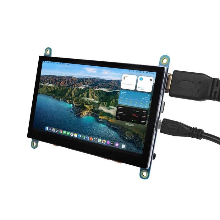 7 Инча IPS Тъчскрийн HDMI Монитор 1024x600 за Raspberry Pi 5, 4, PC