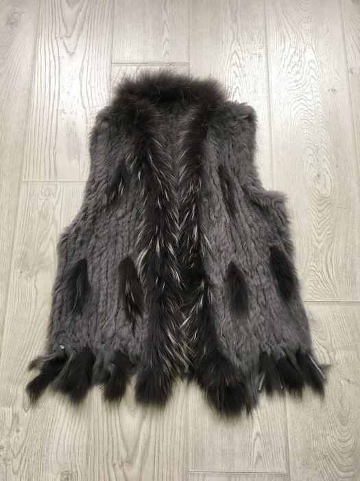 Елек естествен косъм лисица и заек 2 модела С/М