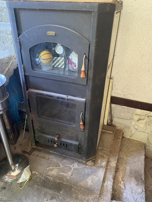 Камина с водна риза и фурна 18KW