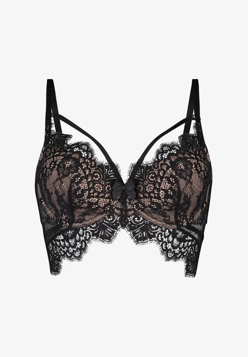 NOU! Sutien negru cu dantelă Marilee Hunkemöller.