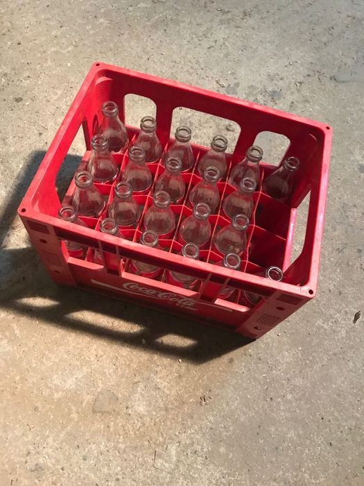 Ретро бутилки Кока кола 250мл с каса