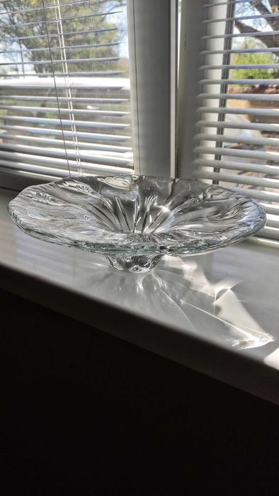 Голяма тежка кристална купа/фруктиера