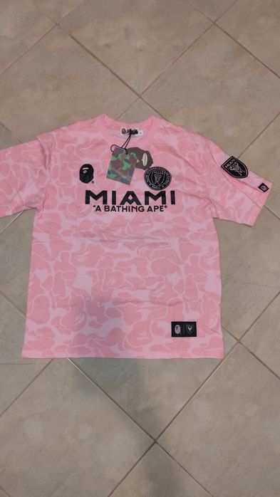 Tricou Bape x Inter Miami roz m