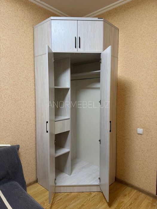 Угловой шкаф с антресолью Йоркин от ШАРАФ