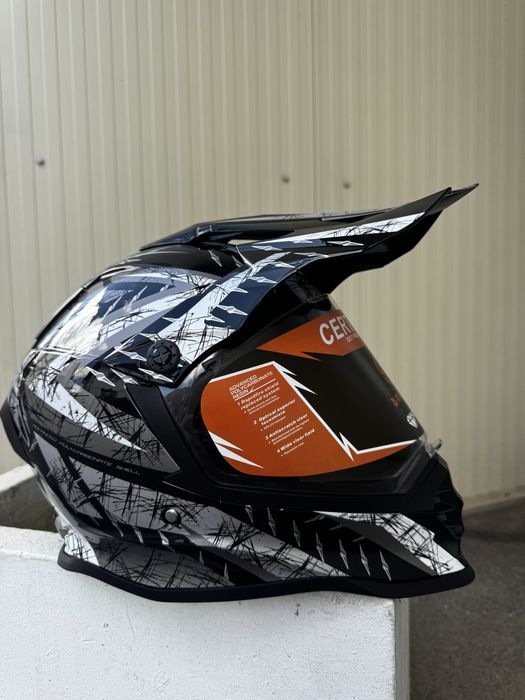 Cască motocross eduro off-road moto cu viziera