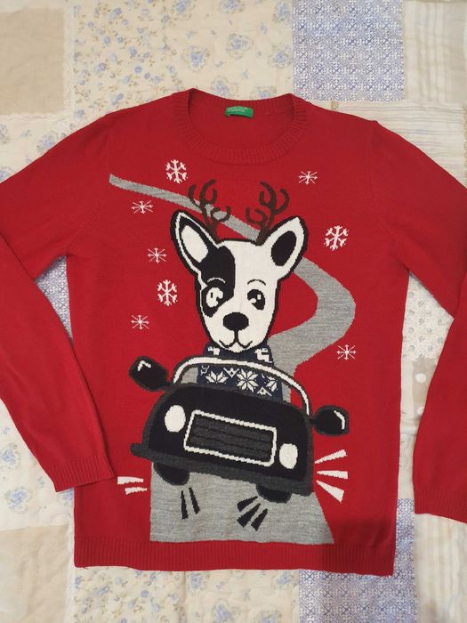 Детски панталони Benetton 3бр+блуза Benetton+сп.долнище ръст до 140см