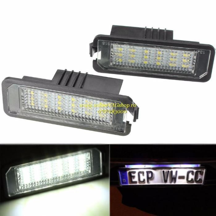 Set lampi LED numar Golf 5,Golf 6,Passat B6/B7/CC, Phaeton, Scirocco