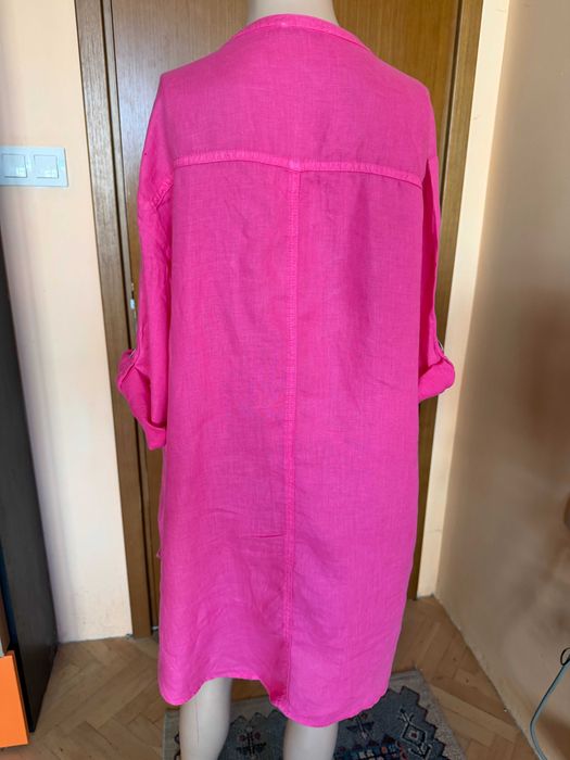 Ленена туника цвят циклама, размер L/XL
