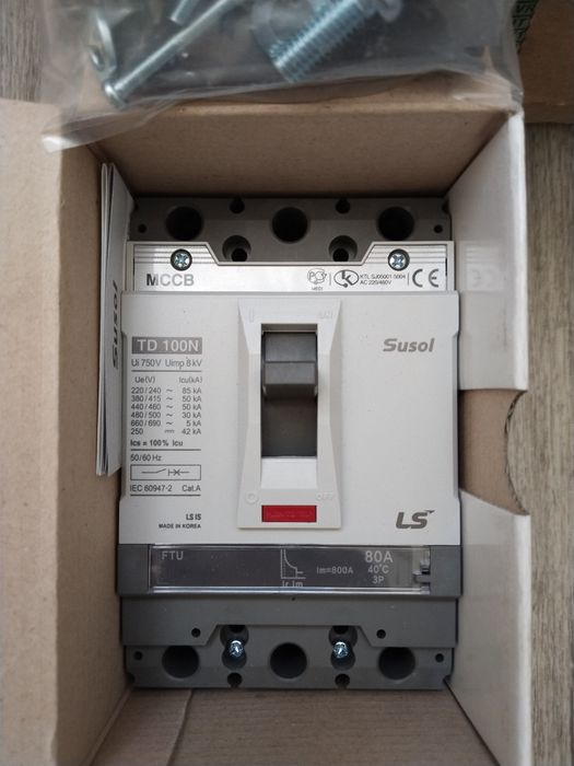 Продам выключатель 100,160,250,400,630A 3х фазный силовой