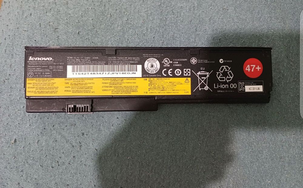 Baterie laptop Lenovo ThinkPad X200 X200S X201 X201S 42T4534 42T4535 42T4536 42T4537 42T4538 42T4540 
Are celule noi. Celulele au fost schimbate 
#11