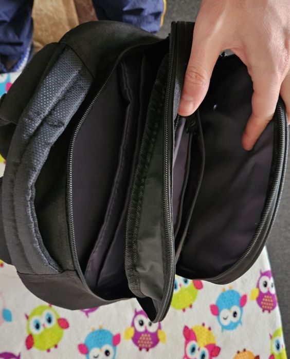 Стилна бизнес черна раница Paysafe