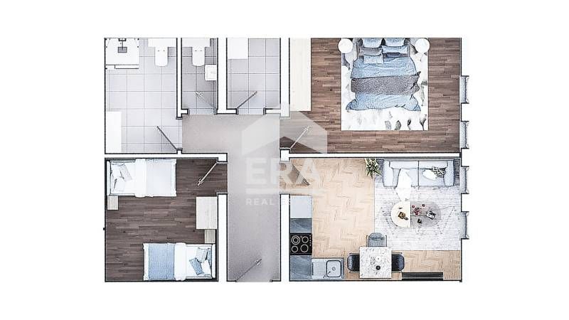 Продава се Двустаен апартамент в София, Зона Б-19 - 101 кв.м за 892 €/кв.м - Снимка #1