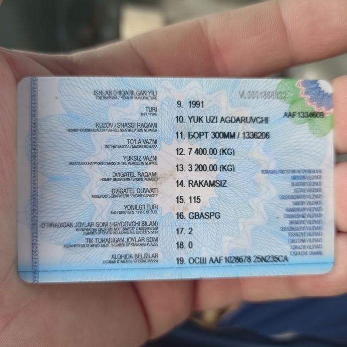Gaz 53 samasval xujjatlari joyida xolati yaxshi